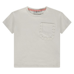 Stains and Stories girls t-shirt short sleeve Ivory
