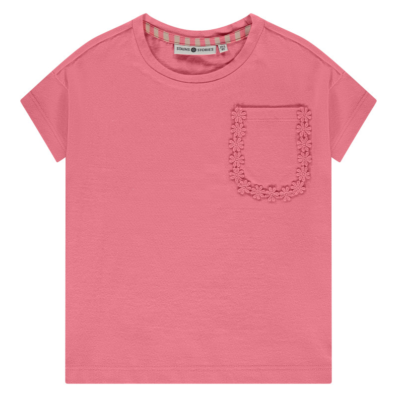 Stains and Stories girls t-shirt short sleeve Pink