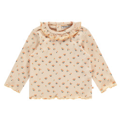 Babyface baby girls t-shirt long sleeve Light orange