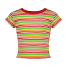 Vingino Icon-fancy stripe rib tee Goji berry