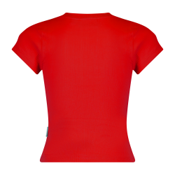 Vingino Icon-Crop rib tee Goji berry