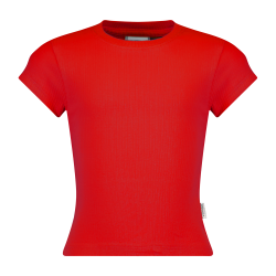 Vingino Icon-Crop rib tee Goji berry
