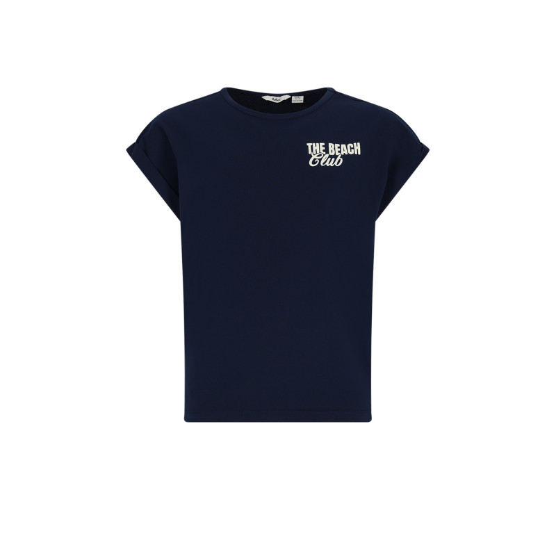 NoBell' Kasis Top with big back print Navy Blazer