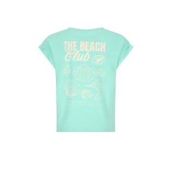 NoBell' Kasis Top with big back print Neptune Green