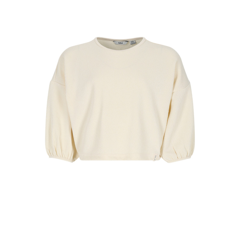 NoBell' Kess Oversized Cropped Top Pearled Ivory