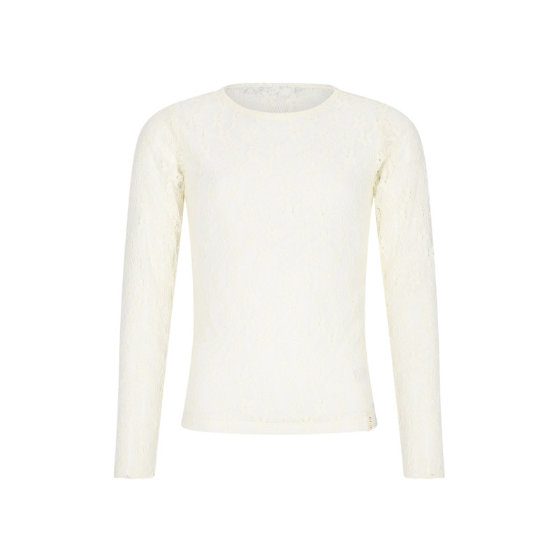NoBell' Kaya Lace Tshirt long sleeve Pearled Ivory