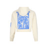 NoBell' Kumy Hooded Sweater with big Puff Back Print Pearled Ivory