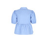 NoBell' Tiggs Sttiped Blouse puff sleeve Azure Blue
