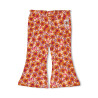 Feetje Flare broek AOP - Love Peace Aloha Perzik