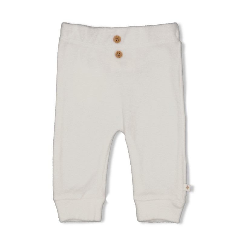 Feetje Broek badstof - Elephant Offwhite
