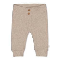 Feetje Broek rib - Elephant Taupe melange
