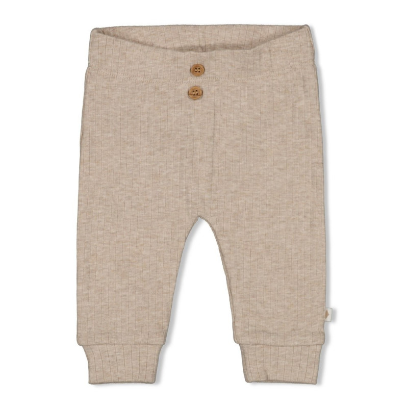 Feetje Broek rib - Elephant Taupe melange