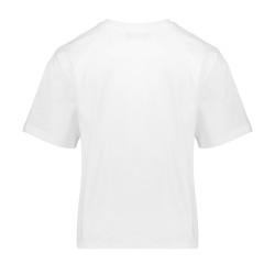 Geisha T-shirt puff LNDN city off-white/coral