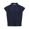 Geisha Blouse crinckle navy