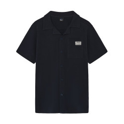 Rellix Shirt Shortsleeve Structure Dark Navy