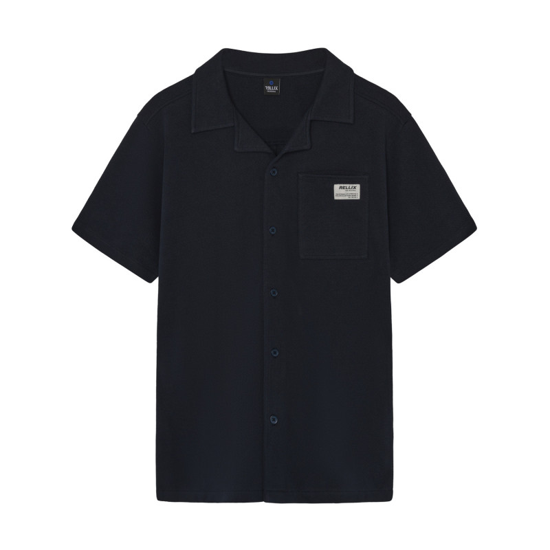 Rellix Shirt Shortsleeve Structure Dark Navy