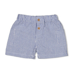 Feetje Short streep chambray - Seaside Happiness Chambray
