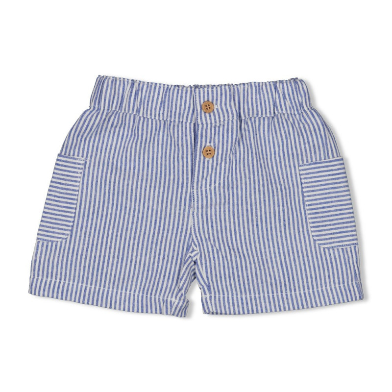 Feetje Short streep chambray - Seaside Happiness Chambray