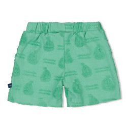 Feetje Short AO badstof - Seaside Happiness Groen