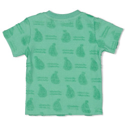 Feetje T-shirt AO badstof - Seaside Happiness Groen