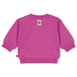 Feetje Sweater relaxed fit - Love Peace Aloha Paars