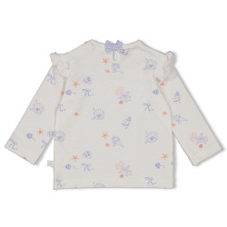 Feetje Longsleeve AOP - Sea La Vie Offwhite