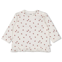 Feetje Longsleeve AOP - Ladybug Offwhite