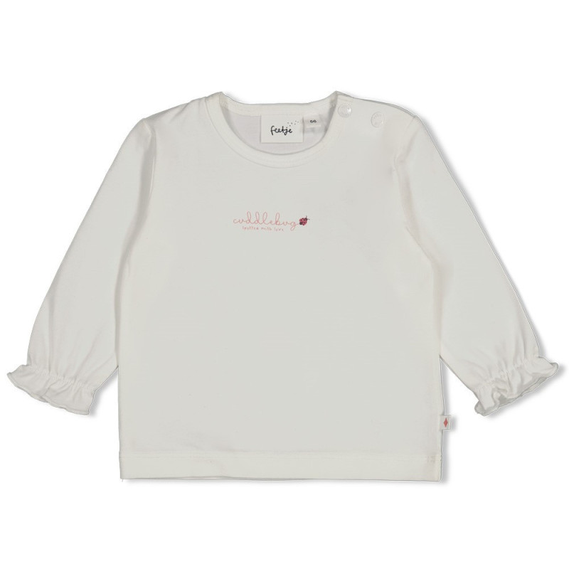 Feetje Longsleeve - Ladybug Offwhite