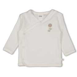 Feetje Overslagshirt badstof - Elephant Offwhite