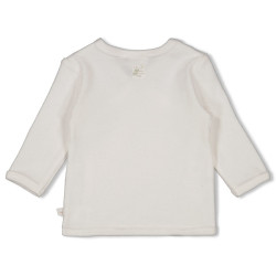 Feetje Overslagshirt badstof - Elephant Offwhite