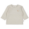 Feetje Longsleeve rib met streep - Elephant Mint