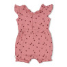 Feetje Playsuit ajour rib AOP - Ladybug Roze