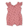 Feetje Playsuit ajour rib AOP - Ladybug Roze