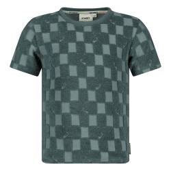 Sturdy T-shirt ruit badstof - Lagoon Legends Petrol