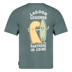 Sturdy T-shirt oversized - Lagoon Legends Petrol
