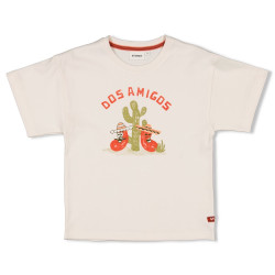 Sturdy T-shirt oversized - Desert Fiesta Offwhite