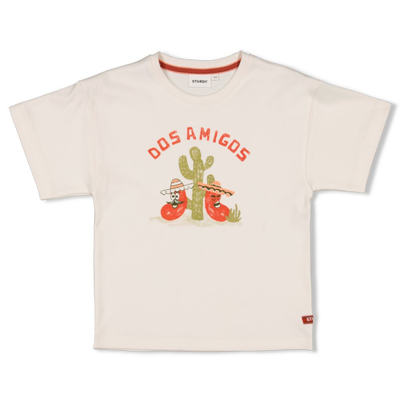 Sturdy T-shirt oversized - Desert Fiesta Offwhite