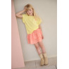 NoNo Nika AOP smocked skirt Orange Coral