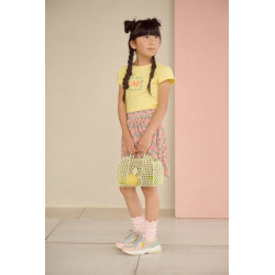 NoNo Norah Printed Plisse Skirt Sage Green