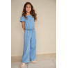 NoNo Syd Light Weight denim Jumpsuit Dream Blue
