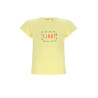 NoNo Kiss CIAO T-shirt with capsleeve Light Lemon