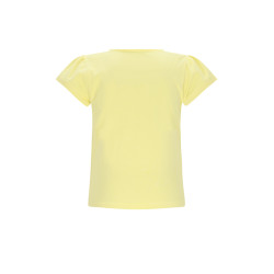 NoNo Kiss CIAO T-shirt with capsleeve Light Lemon