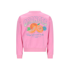 NoNo Konono Sweater with Oranged print at back Camelia Pink