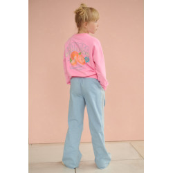 NoNo Konono Sweater with Oranged print at back Camelia Pink