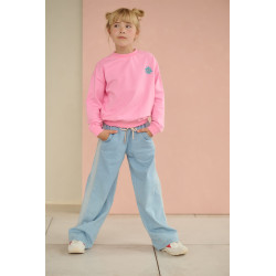 NoNo Konono Sweater with Oranged print at back Camelia Pink