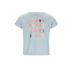 NoNo Kase Tshirt S/SL with icecream print Dream Blue