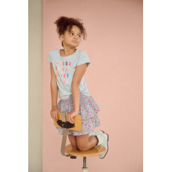 NoNo Kase Tshirt S/SL with icecream print Dream Blue