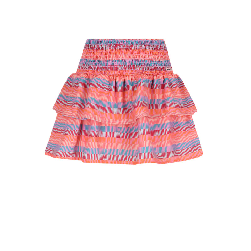 NoNo Nika AOP smocked skirt Camelia Pink