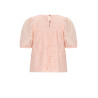 NoNo Tina Lace Top with puffed sleeve Pale Blush Pink