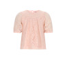 NoNo Tina Lace Top with puffed sleeve Pale Blush Pink